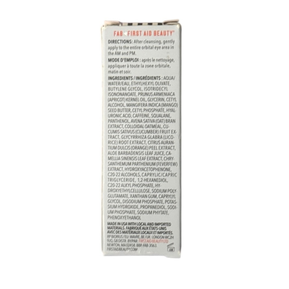 New First Aid Beauty Hydrating Eye Cream with Hyaluronic Acid 0.5 FL OZ - Picture 3 of 3